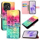 For Tecno Spark 10 4G 3D Painting Horizontal Flip Leather Phone Case(Chasing Dreams) - 1