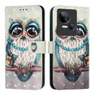 For Tecno Spark 10 5G 3D Painting Horizontal Flip Leather Phone Case(Grey Owl) - 2