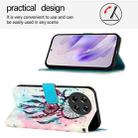 For Tecno Spark 20 Pro+ 3D Painting Horizontal Flip Leather Phone Case(Color Drop Wind Chimes) - 3