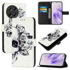 For Tecno Spark 20 Pro+ 3D Painting Horizontal Flip Leather Phone Case(Skull) - 1