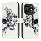 For Tecno Spark Go 2024 / Spark 20C 3D Painting Horizontal Flip Leather Phone Case(Skull) - 2