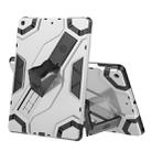 For iPad 10.2 Escort Series TPU + PC Shockproof Protective Case with Holder(Silver) - 1