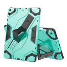 For iPad 10.2 Escort Series TPU + PC Shockproof Protective Case with Holder(Mint Green) - 1