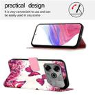 For Tecno Pova 6 Neo 3D Painting Horizontal Flip Leather Phone Case(Rose Butterfly) - 3