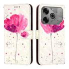 For Tecno Pova 6 Neo 3D Painting Horizontal Flip Leather Phone Case(Flower) - 2