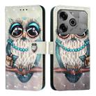 For Tecno Pova 6 Neo 3D Painting Horizontal Flip Leather Phone Case(Grey Owl) - 2