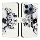 For Tecno Spark 20 Pro 5G 3D Painting Horizontal Flip Leather Phone Case(Skull) - 2