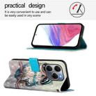 For Tecno Spark 20 Pro 5G 3D Painting Horizontal Flip Leather Phone Case(Grey Owl) - 3