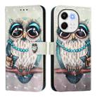 For Tecno Spark 30 5G / Pova 6 Neo 5G 3D Painting Horizontal Flip Leather Phone Case(Grey Owl) - 2