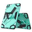 For iPad mini (2019) / mini 5 Escort Series TPU + PC Shockproof Protective Case with Holder(Mint Green) - 1