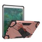 For iPad 9.7 (2018) & (2017) Escort Series TPU + PC Shockproof Protective Case with Holder(Rose Gold) - 1