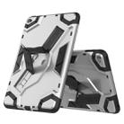 For iPad mini 4 Escort Series TPU + PC Shockproof Protective Case with Holder(Silver) - 1