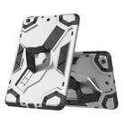 For iPad mini 3 / 2 / 1 Escort Series TPU + PC Shockproof Protective Case with Holder(Silver) - 1