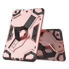 For iPad mini 3 / 2 / 1 Escort Series TPU + PC Shockproof Protective Case with Holder(Rose Gold) - 1