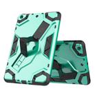 For iPad mini 3 / 2 / 1 Escort Series TPU + PC Shockproof Protective Case with Holder(Mint Green) - 1