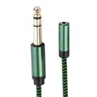 6.35mm Male to 3.5mm Female Audio Adapter Cable, Length:0.5m(Green) - 1