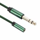 6.35mm Male to 3.5mm Female Audio Adapter Cable, Length:0.5m(Green) - 3