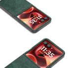For Motorola Razr 60 Ultra Dual Color Lichi Texture PU Phone Case(Green) - 3
