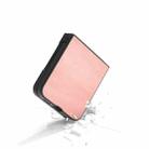 For Motorola Razr 50 Ultra Cowhide Texture PU Phone Case(Pink) - 3