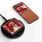 For Motorola Razr 60 Ultra Cowhide Texture PU Phone Case(Brown) - 2