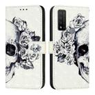 For TCL 20 R 5G 3D Painting Horizontal Flip Leather Phone Case(Skull) - 2