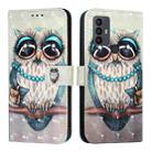 For TCL 30 SE 3D Painting Horizontal Flip Leather Phone Case(Grey Owl) - 2