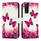 For TCL 30 XE 5G 3D Painting Horizontal Flip Leather Phone Case(Rose Butterfly) - 2