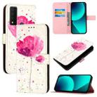 For TCL 30 XE 5G 3D Painting Horizontal Flip Leather Phone Case(Flower) - 1