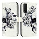 For TCL 30 XE 5G 3D Painting Horizontal Flip Leather Phone Case(Skull) - 2