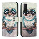 For TCL 30 XE 5G 3D Painting Horizontal Flip Leather Phone Case(Grey Owl) - 2