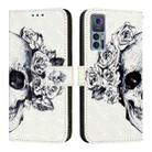 For TCL 30+ 3D Painting Horizontal Flip Leather Phone Case(Skull) - 2