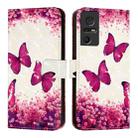 For TCL 40 SE 3D Painting Horizontal Flip Leather Phone Case(Rose Butterfly) - 2