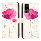 For TCL 40 R 5G 3D Painting Horizontal Flip Leather Phone Case(Flower) - 2