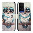 For TCL 50 5G 3D Painting Horizontal Flip Leather Phone Case(Grey Owl) - 2