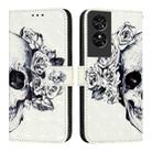 For TCL 50 SE 3D Painting Horizontal Flip Leather Phone Case(Skull) - 2