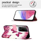 For TCL 50 XE 5G 3D Painting Horizontal Flip Leather Phone Case(Rose Butterfly) - 3