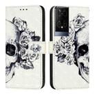 For TCL 50 XE 5G 3D Painting Horizontal Flip Leather Phone Case(Skull) - 2