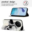 For TCL 50 XL 5G 3D Painting Horizontal Flip Leather Phone Case(Skull) - 3