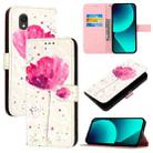 For TCL 201 3D Painting Horizontal Flip Leather Phone Case(Flower) - 1