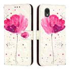 For TCL 201 3D Painting Horizontal Flip Leather Phone Case(Flower) - 2