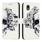 For TCL 201 3D Painting Horizontal Flip Leather Phone Case(Skull) - 2