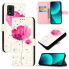 For TCL 303 3D Painting Horizontal Flip Leather Phone Case(Flower) - 1