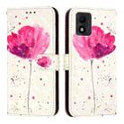 For TCL 303 3D Painting Horizontal Flip Leather Phone Case(Flower) - 2