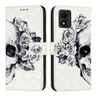 For TCL 303 3D Painting Horizontal Flip Leather Phone Case(Skull) - 2