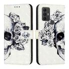 For TCL 306 3D Painting Horizontal Flip Leather Phone Case(Skull) - 2