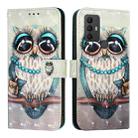 For TCL 306 3D Painting Horizontal Flip Leather Phone Case(Grey Owl) - 2