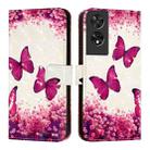 For TCL 505 3D Painting Horizontal Flip Leather Phone Case(Rose Butterfly) - 2