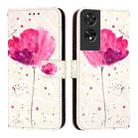 For TCL 505 3D Painting Horizontal Flip Leather Phone Case(Flower) - 2