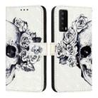 For TCL Stylus 5G 3D Painting Horizontal Flip Leather Phone Case(Skull) - 2