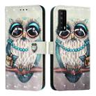 For TCL Stylus 5G 3D Painting Horizontal Flip Leather Phone Case(Grey Owl) - 2